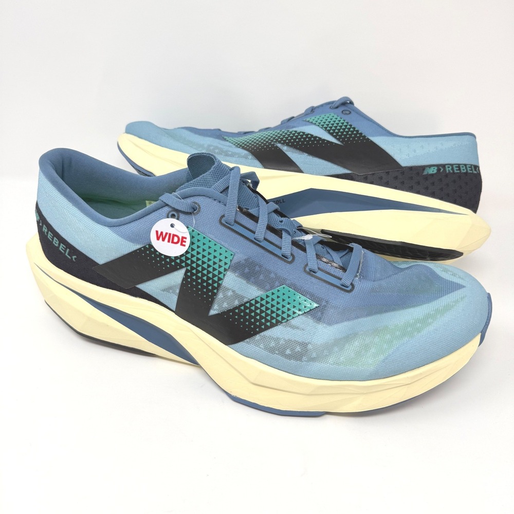 New Balance FuelCell Rebel v4 Mens 16 Wide 2E Blue Running Shoes MFCXCH4 NEW